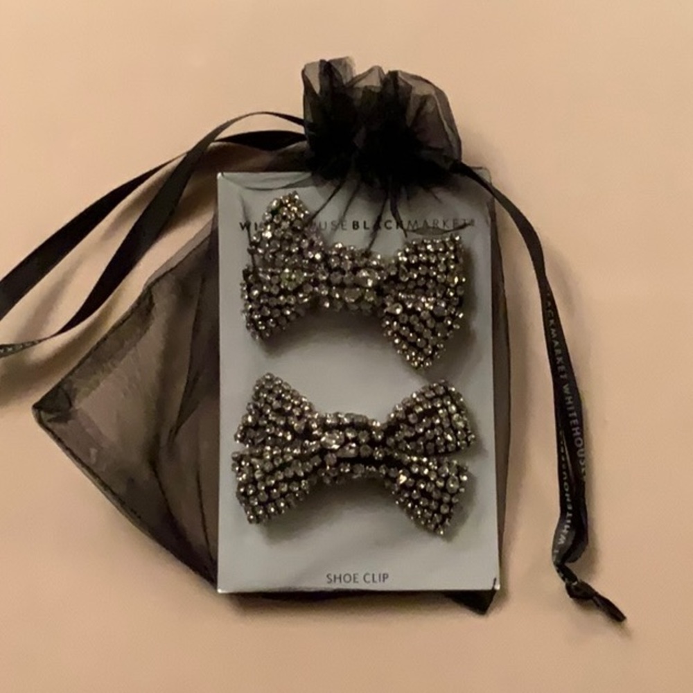 White House Black Market Bow Shoe Clips
